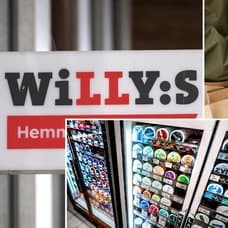 Willys Hemma-butik och snus i butik.