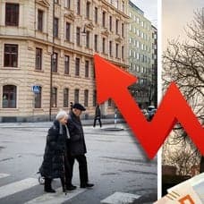 Ett äldre par och bostadshus.