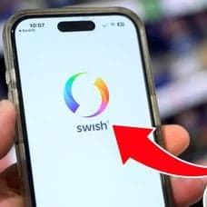 Swish och glad kvinna