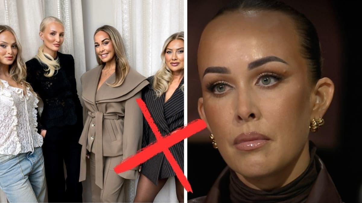 Girls of Stockholm-casten till vänster. Närbild Klara Elvgren höger.