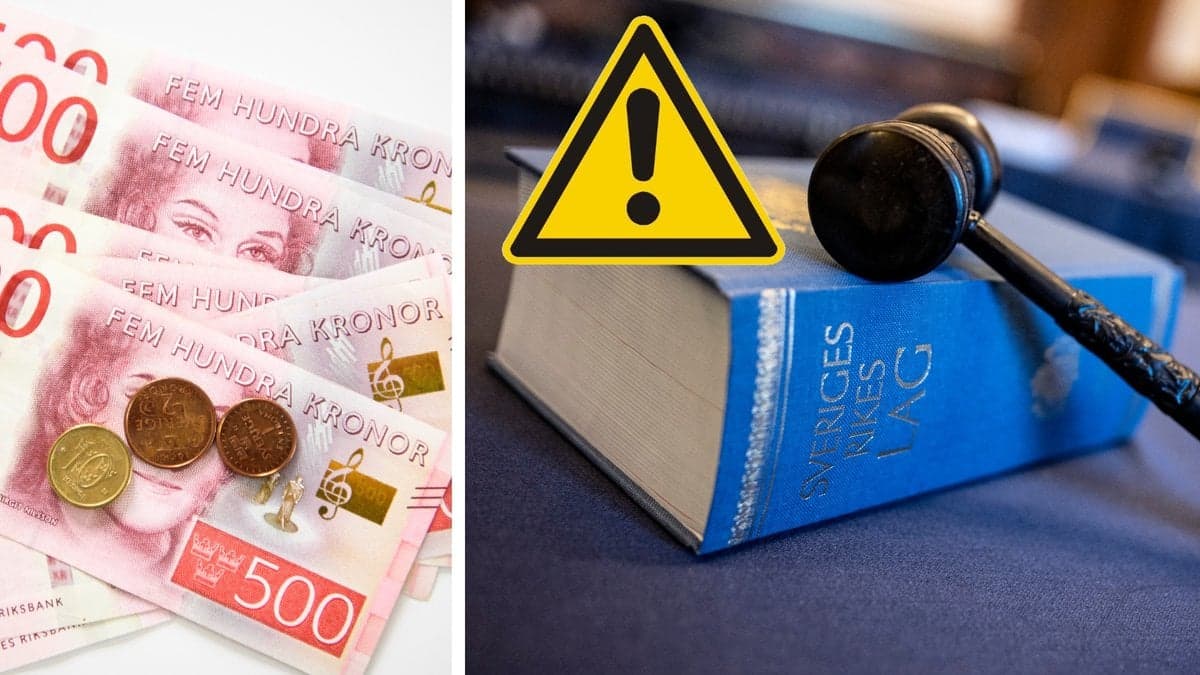 Pengar och en blå lagbok