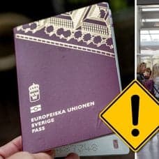 Pass och säkerhetskontroll i USA.