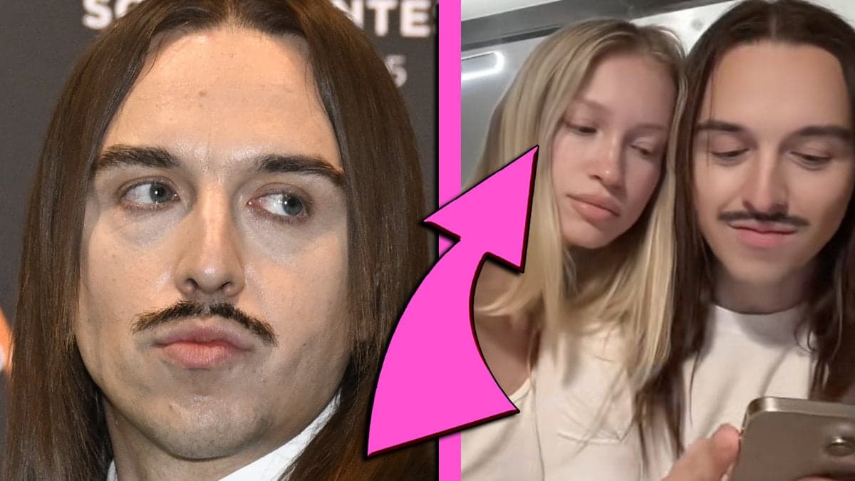 Tommy Cash med sin flickvän