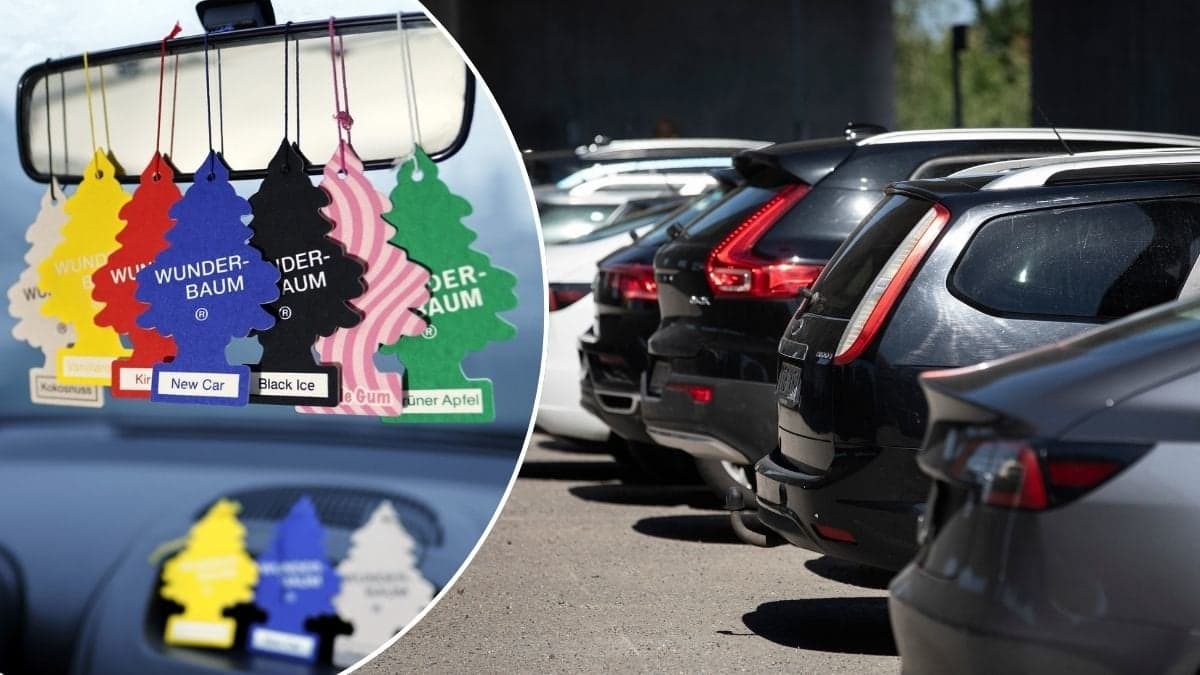 Bilder på bilar och doftgranar.