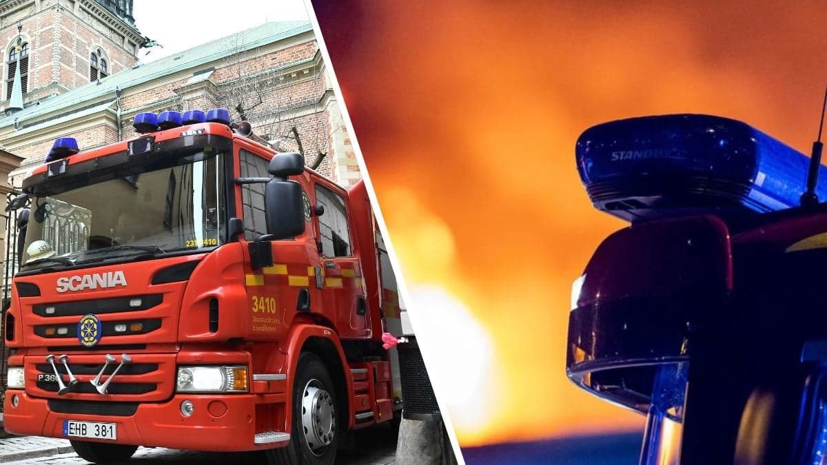 Bilder på brandkåren.