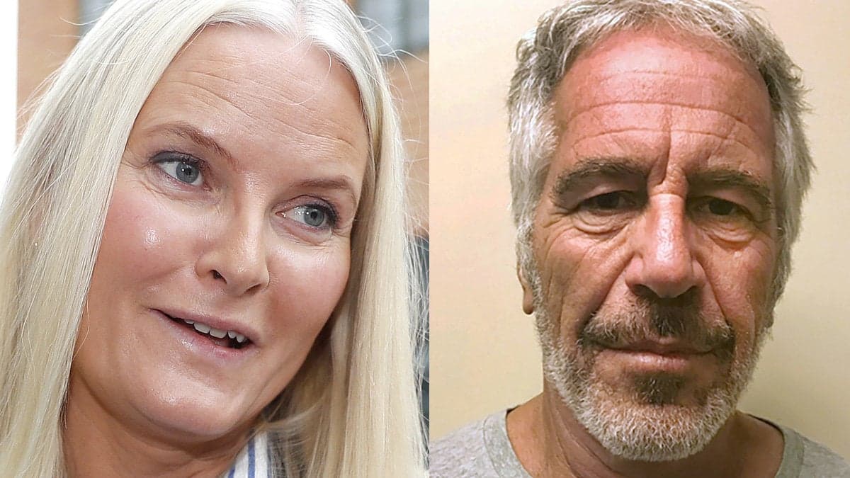Mette-Marit och Jeffrey Epstein