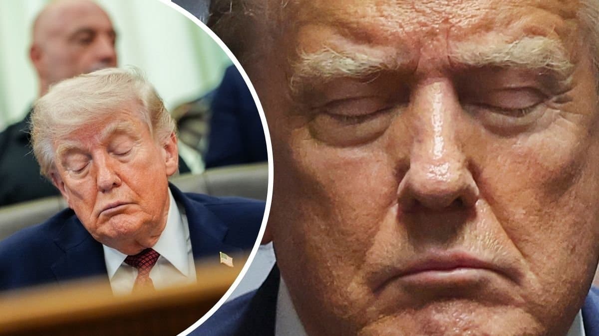 Donald trump som sover