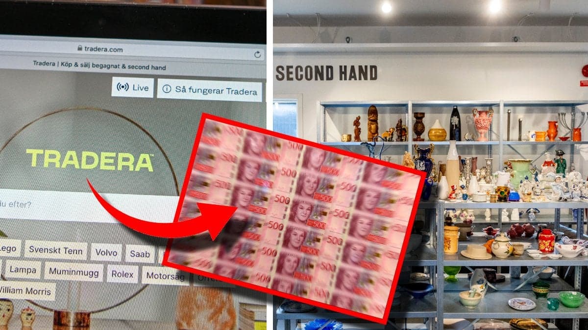 Traderas hemsida, nya sedlar och en secondhand affär
