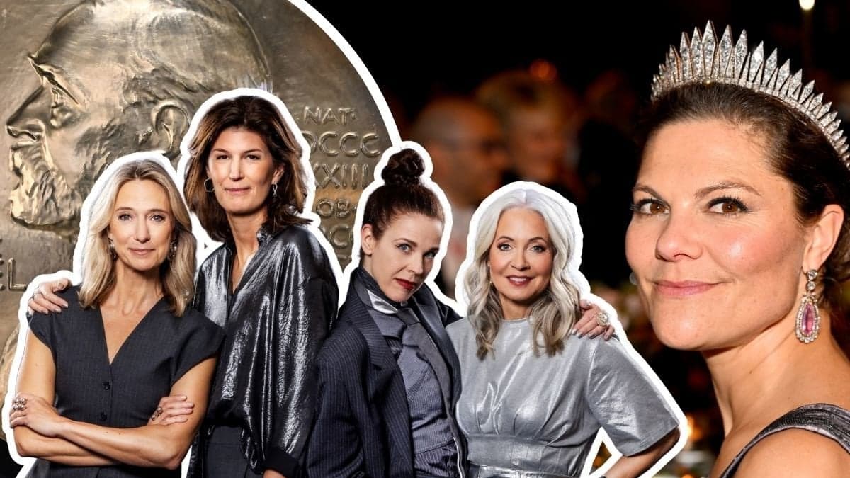 Victoria Dyring, Cecilia Gralde, Jessika Gedin och Pernilla Månsson Colt, Nobelpris och kronprinsessan Victoria