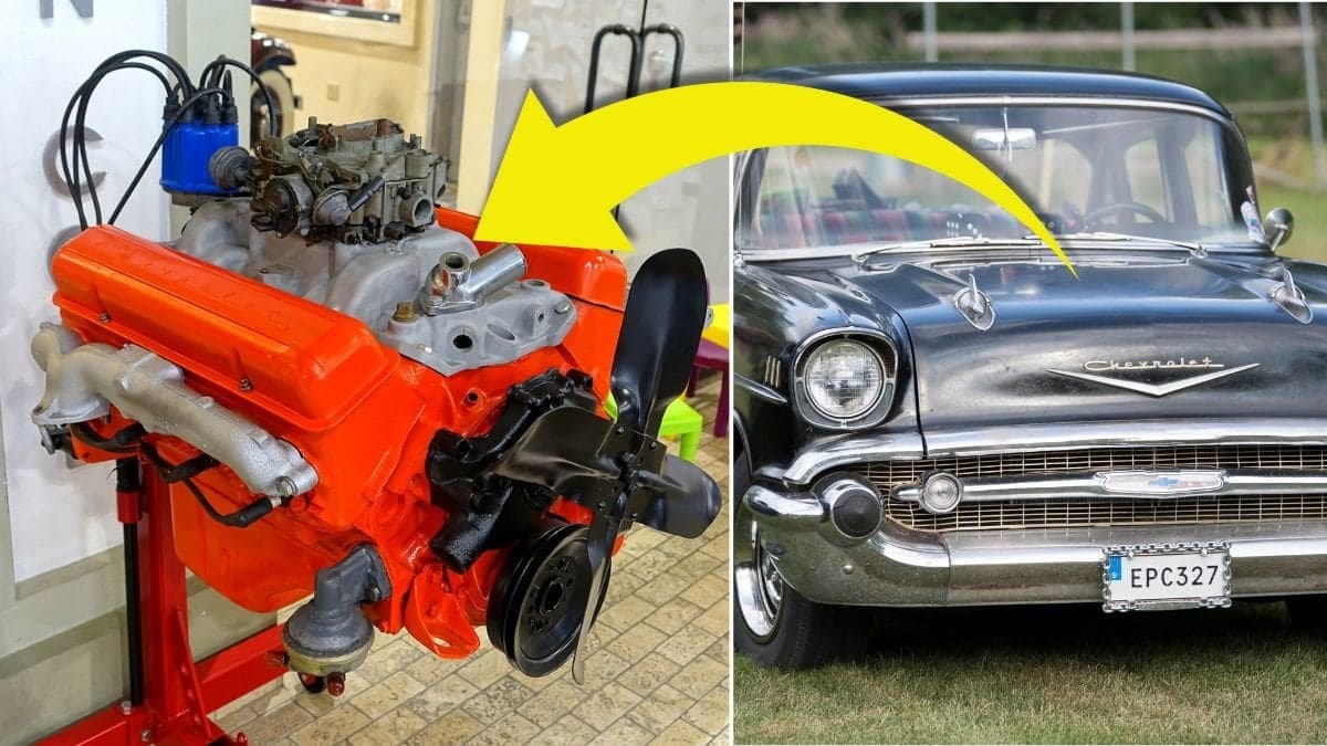 Chevrolets small-block 8 motor / Chevrolet Bel Air.