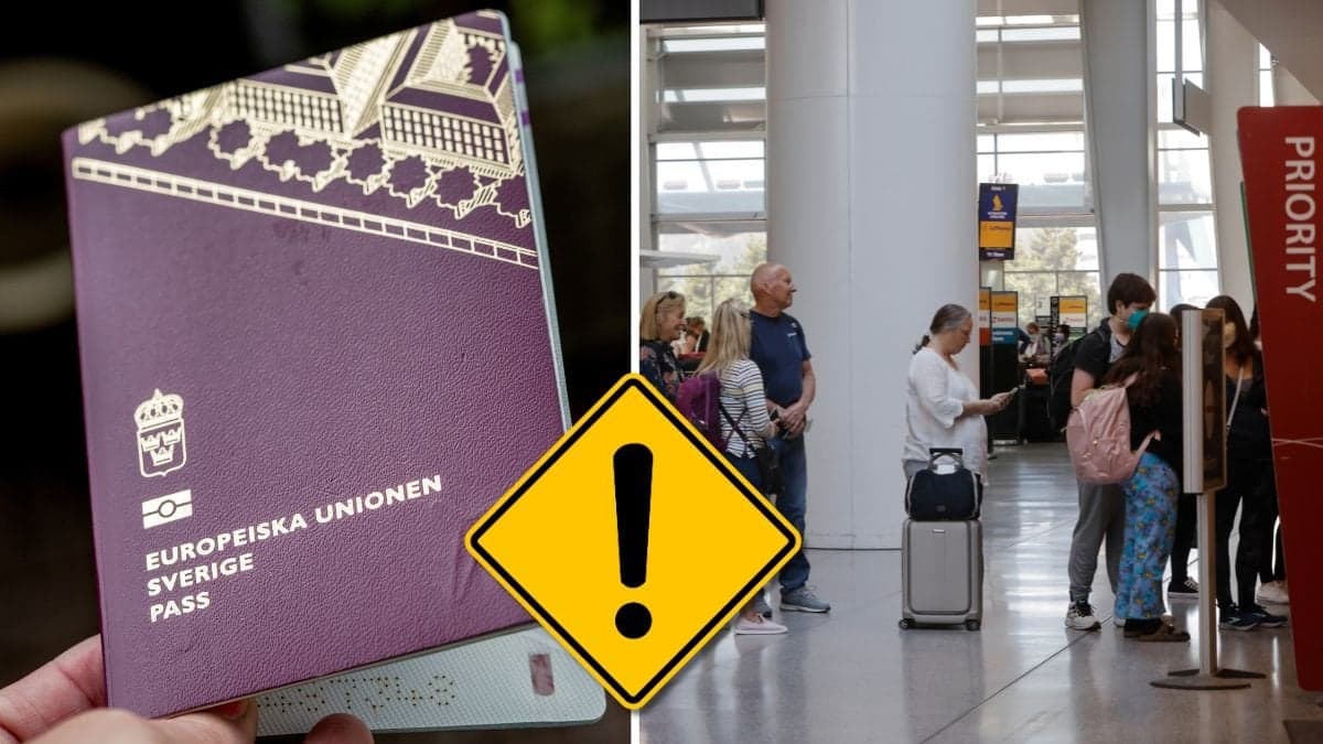 Pass och säkerhetskontroll i USA.