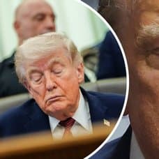 Donald trump som sover