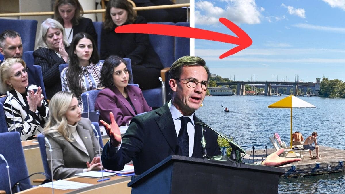 Ulf-Kristersson-Riksdagen-Sommardag