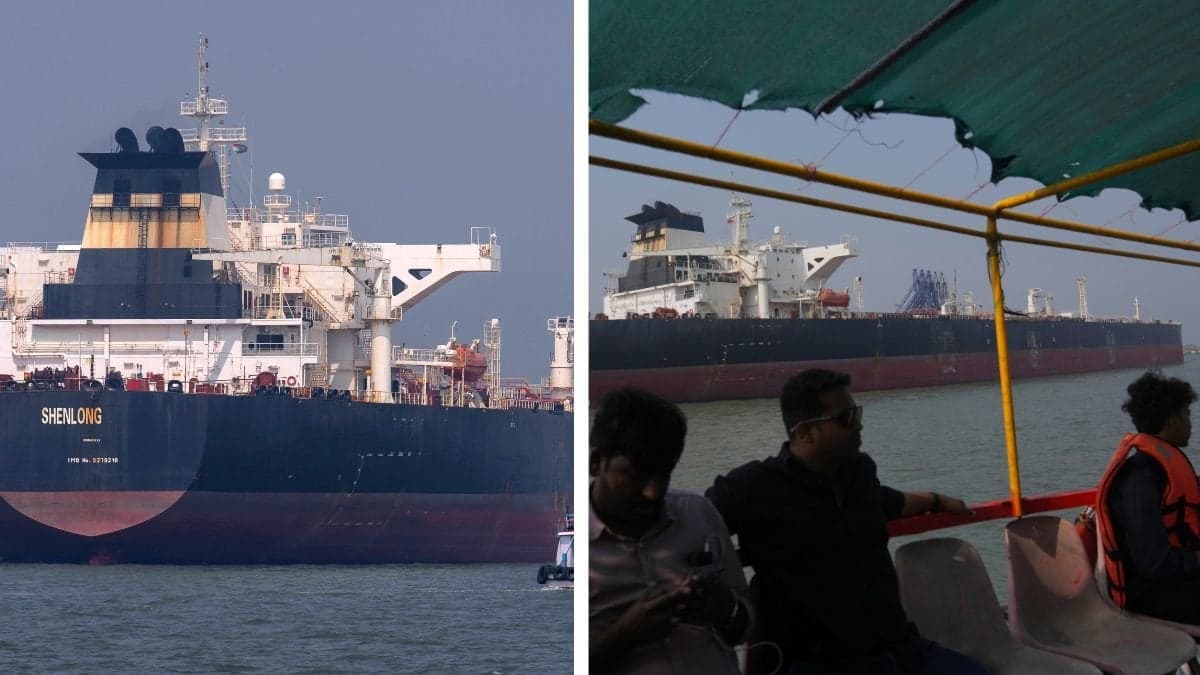 Fartyget Shenlong höger och vänster.