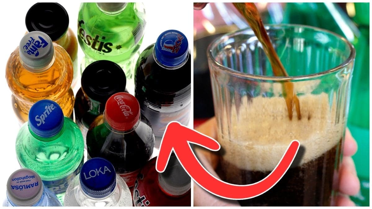 Läskdryck och pepsi.