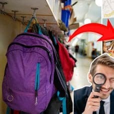 Skola, ryggsäck, pil, man