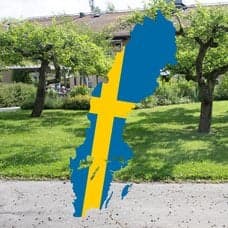 Sverige, karta, äldre boende