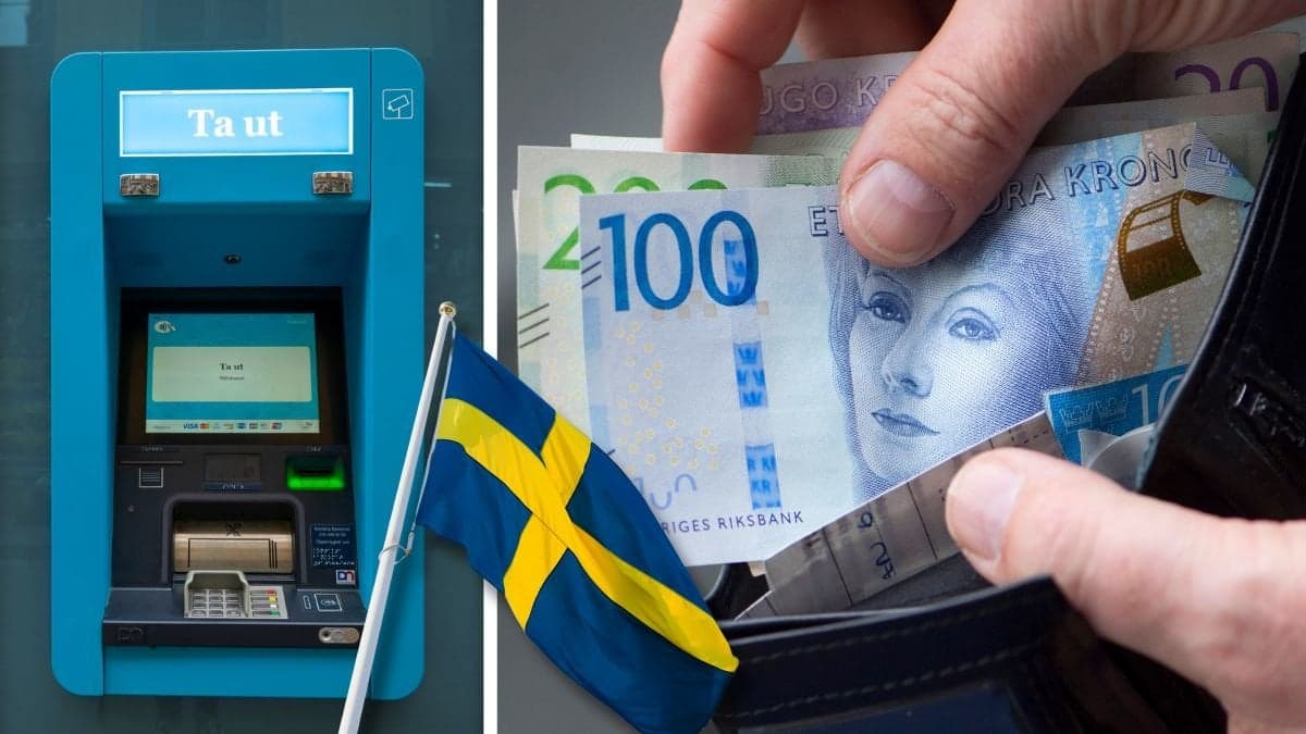 Bankomat och svenska kontanter.