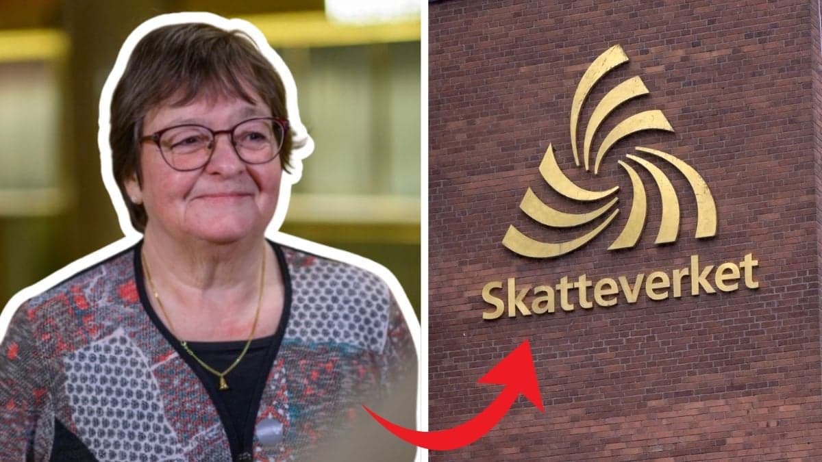 Kvinna och skatteverket.