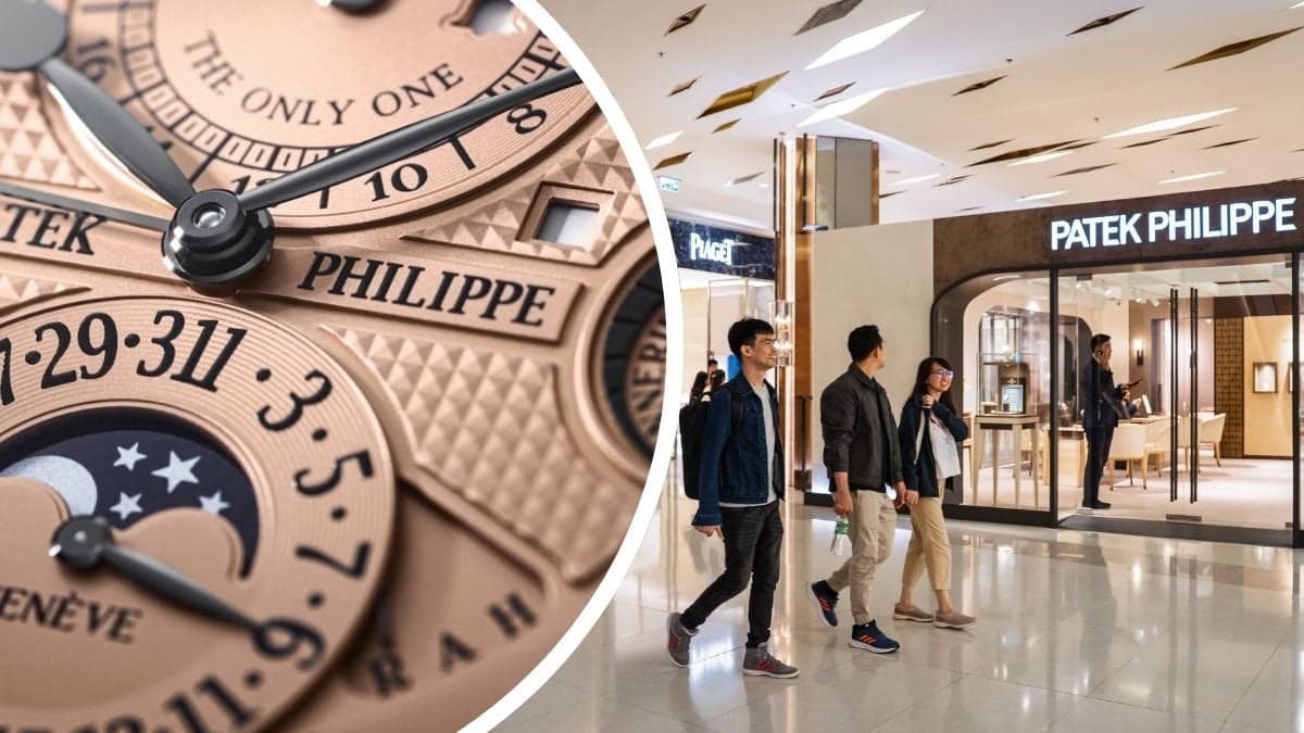 Patek Philippe-urtavla och en Patek Philippe-butik