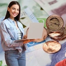 Pengar och två kvinnor.