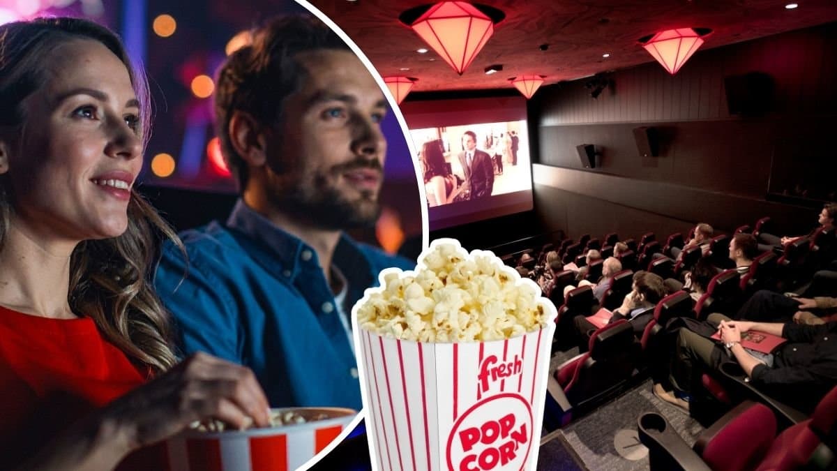 Biobesökare, biosalong, popcorn.