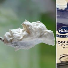 Bilder på yoghurt.