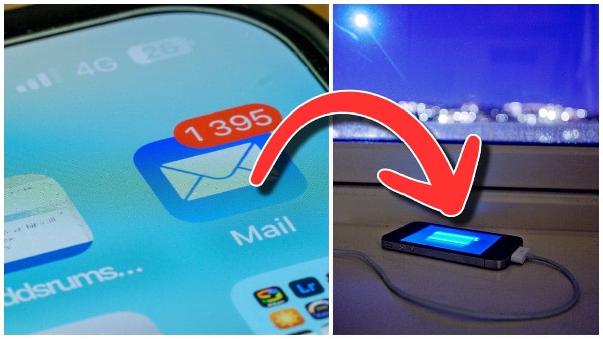 Appar på iphone och mobil som laddas. 