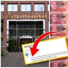 Entrén till Skatteverkets kontor och svenska femhundralappar