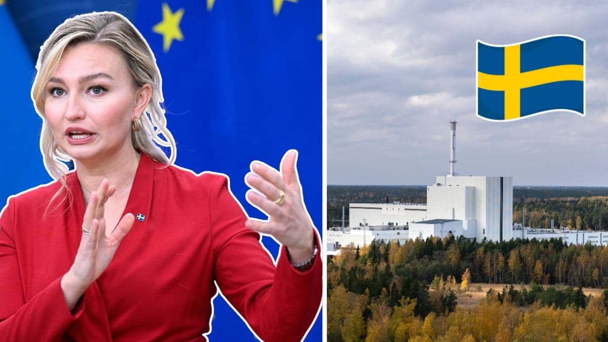 Ebba Bush och kärnkraftverk 