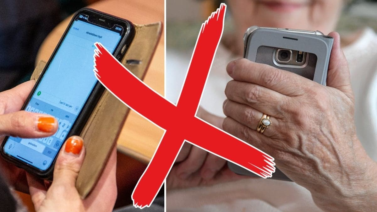 Bilder på mobiltelefoner.