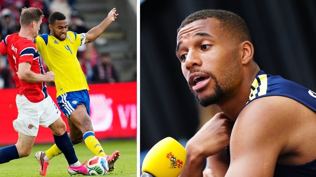 Isak Hien som spelar fotboll.