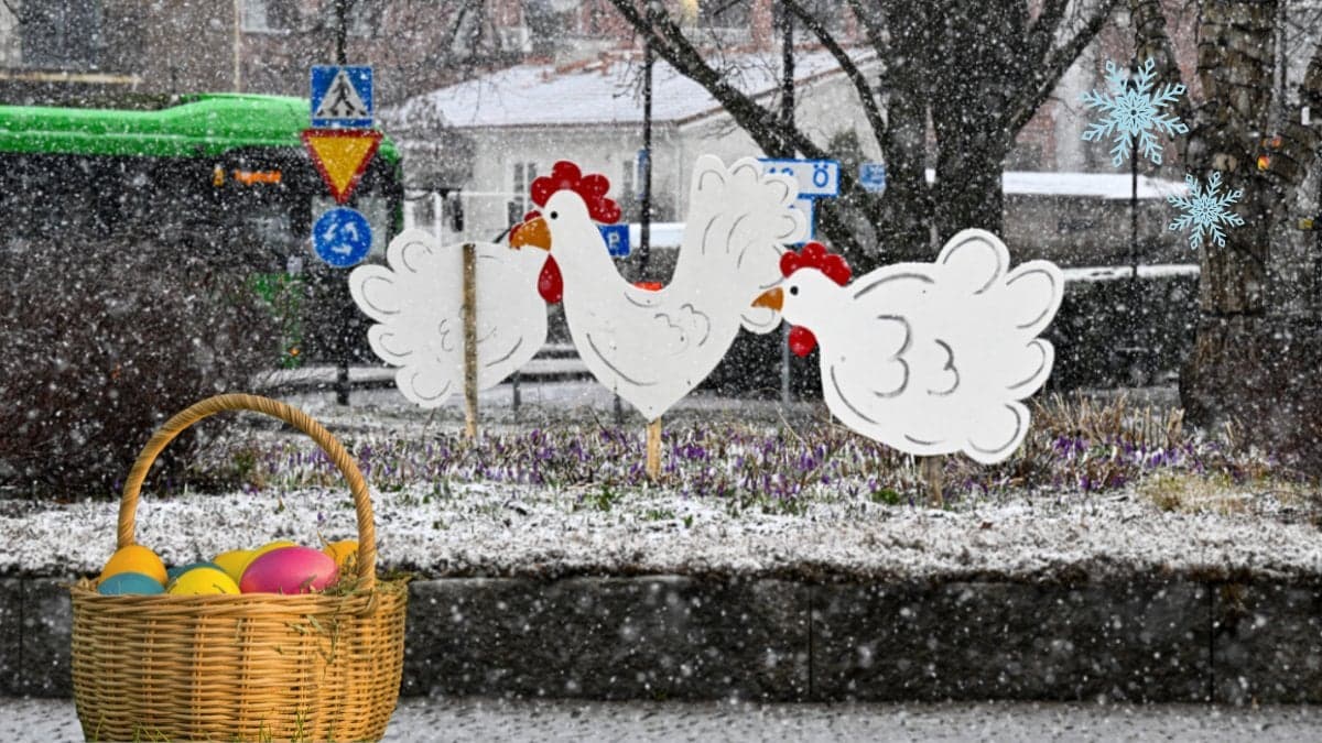Påsk, Snö