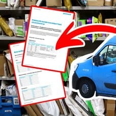 Postnords prislistor, Postnord-bil och paket hos ombud