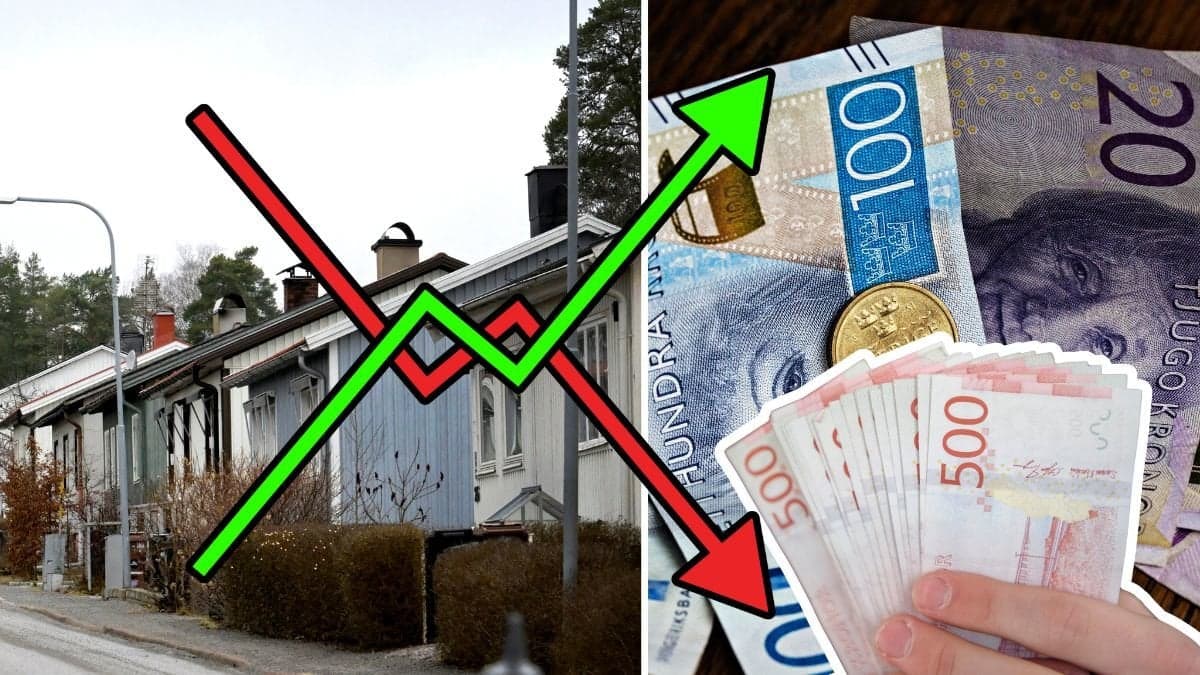 Bostadsområde, pengar och plånbok.