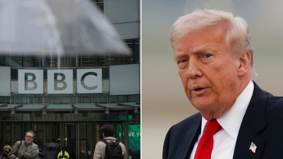 BBC och Donald Trump.