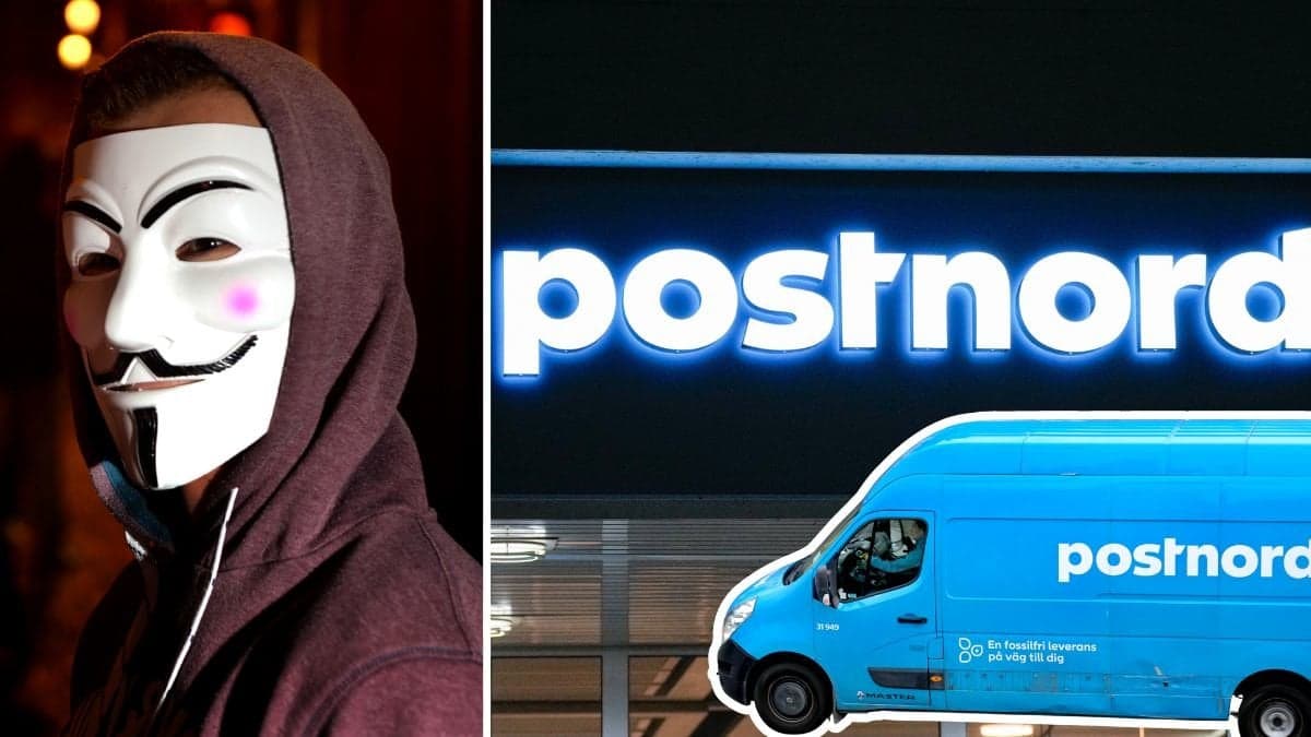 Anonym perosn, postnords logga och bil.