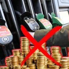 bensin, lastbil, pengar