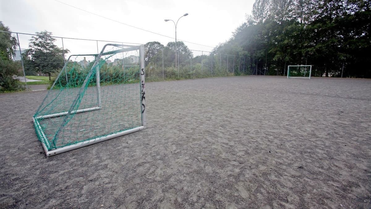 Idrottsplan, grusplan.