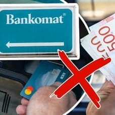 Bankomat-skylt, kort som sätts in i uttagsautomat och kontanter