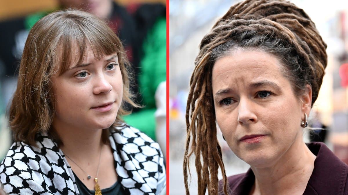Greta Thunberg och Amanda Lind