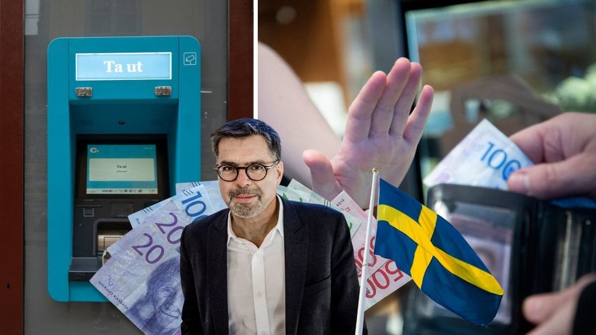 Bankomat och svenska kontanter.