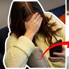 Ledsen Kvinna Röd Pil Man