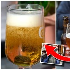 Öl och uteservering med öl.