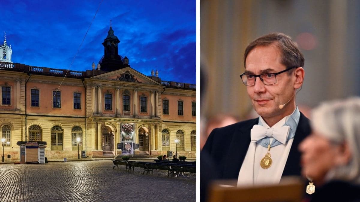 Stadshuset till vänster, Mats Malm till höger.