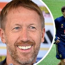 Graham Potter, Victor Nilsson Lindelöf och Alexander Isak.
