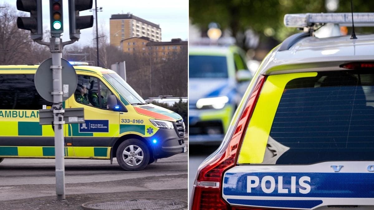 Ambulans och polisbil
