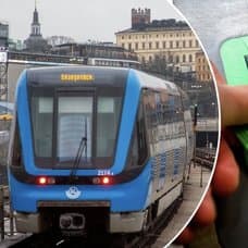 Tunnelbana och SL-kort.