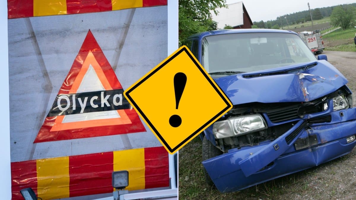 Olycka och bil.