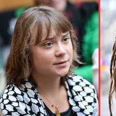 Greta Thunberg och Amanda Lind